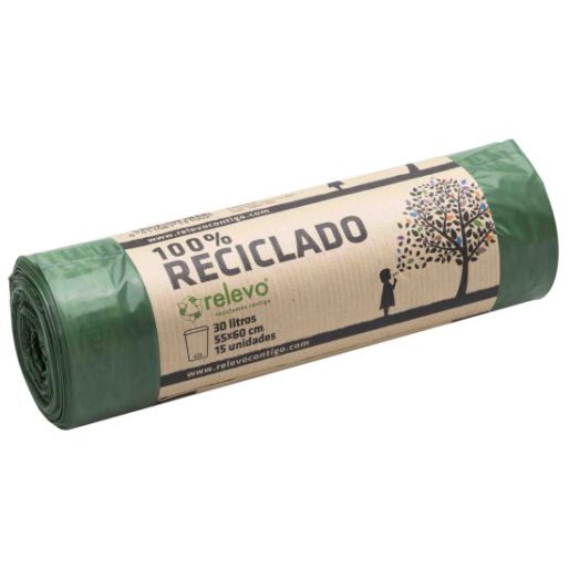 Bolsas de basura plástico reciclado, 30 l | Higiene hogar | La Comanda a granel