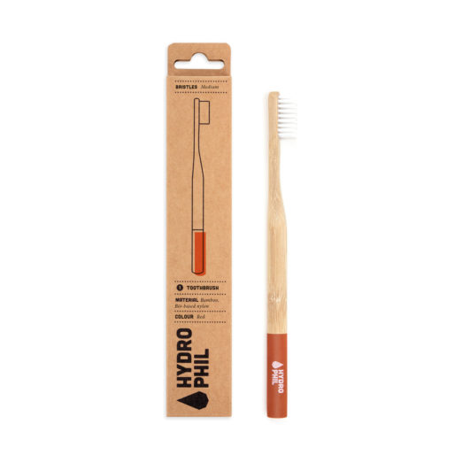 Cepillo dientes bambú Clásico Rojo | Higiene dental | La Comanda a granel