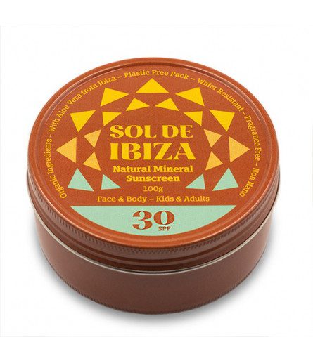 Crema solar mineral SPF 30 SOL DE IBIZA 100gr | Para la piel: cremas y aceites | La Comanda